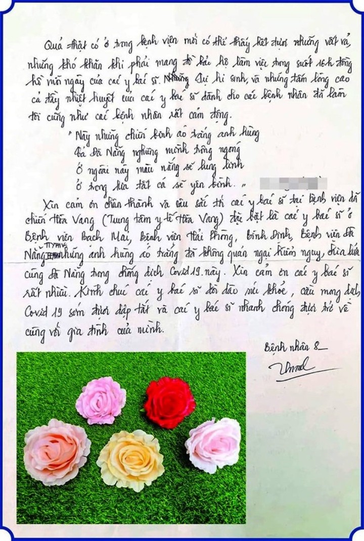 Xúc động bức thư gửi y bác sĩ của bệnh nhân khỏi COVID-19 - 2
