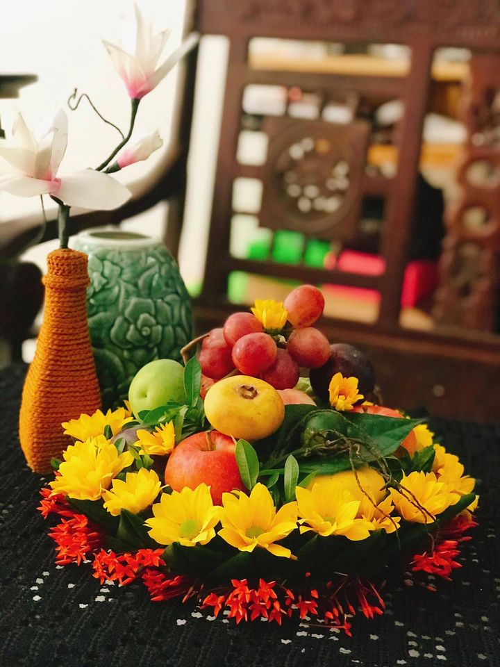 'Hội gái đảm' đua nhau khoe mâm cỗ cúng rằm tháng 7 cầu kỳ, tuyệt đẹp - 12