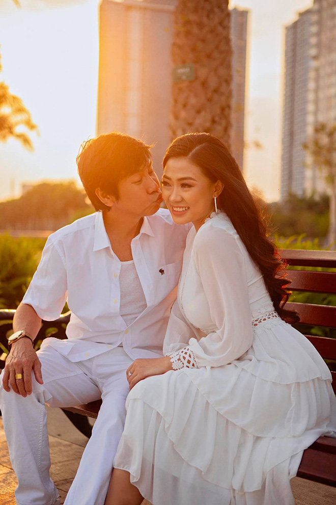 Vợ kém 29 tuổi của Lê Huỳnh: 'Tranh cãi kiểu gì, vợ chồng vẫn ngủ chung giường' - 1