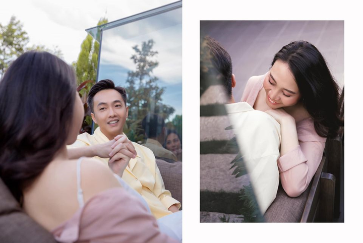 Ảnh: Đàm Thu Trang tình tứ bên Cường 'Đô La' khi mang bầu tháng cuối - 9