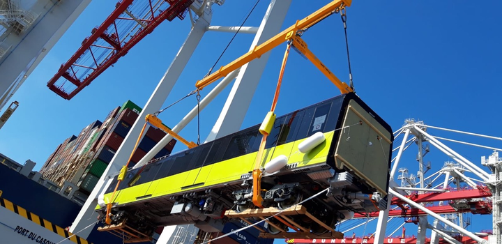 Hình ảnh đoàn tàu Metro Nhổn - ga Hà Nội rời cảng Pháp về Việt Nam - 4