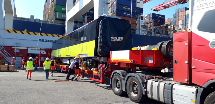 Hình ảnh đoàn tàu Metro Nhổn - ga Hà Nội rời cảng Pháp về Việt Nam - 5