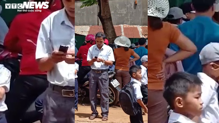 Đến giờ học, hiệu trưởng không mở cổng trường, học sinh phải đứng giữa trời nắng - 3