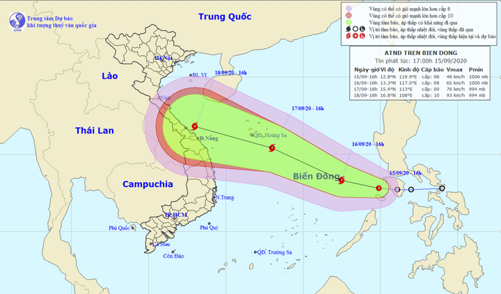 Áp thấp nhiệt đới đi vào Biển Đông, khả năng mạnh lên thành bão trong 24 giờ tới - 1