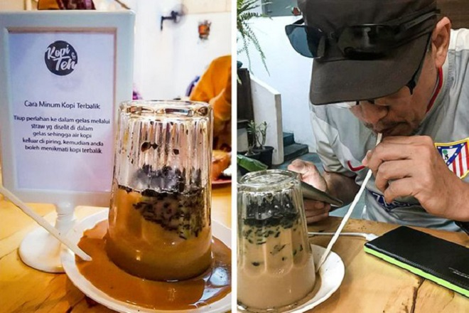 Món cà phê úp ngược đang khiến giới trẻ 'phát cuồng' có gì lạ? - 2