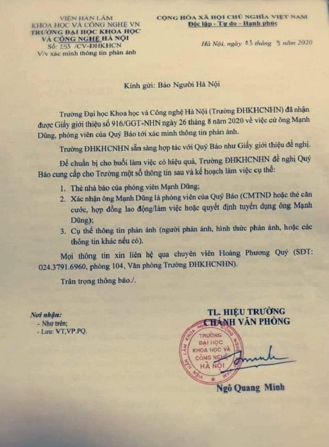 Đòi phóng viên tác nghiệp phải trình hợp đồng lao động: Hành vi cản trở báo chí - 1