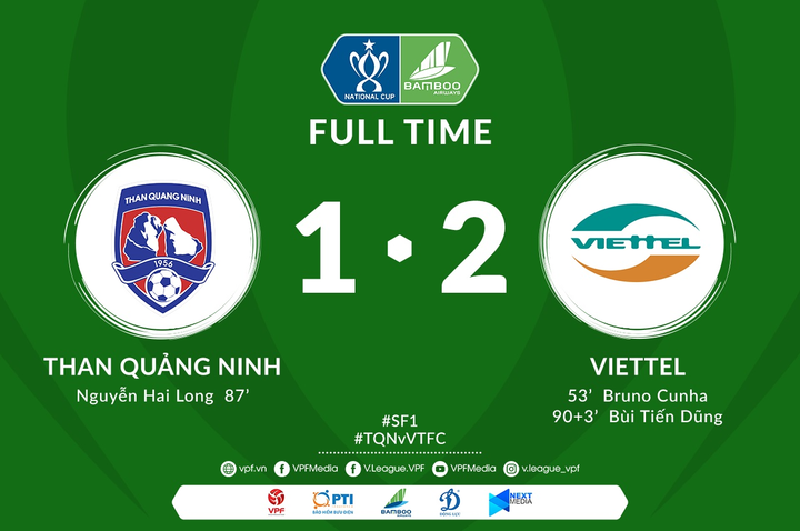 Bùi Tiến Dũng ghi bàn phút bù giờ, Viettel lần đầu vào chung kết Cúp Quốc gia - 1