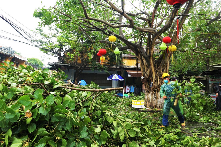 Ảnh: Phố cổ Hội An chằng chống di tích trước giờ bão số 5 đổ bộ - 7