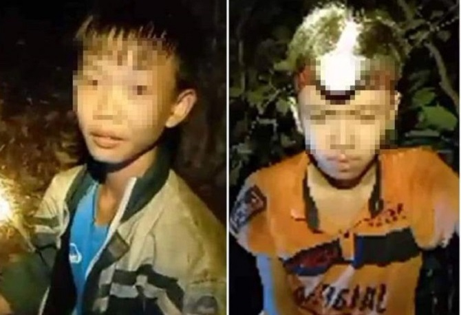 Rọi đèn sân vận động, giải cứu 2 nam sinh Thái Nguyên mắc kẹt trên núi - 2