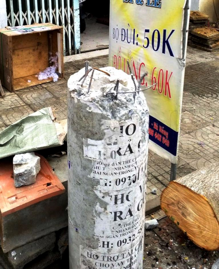 Hình ảnh cột điện không lõi gãy ngang trong bão số 5: Điện lực nói gì? - 2