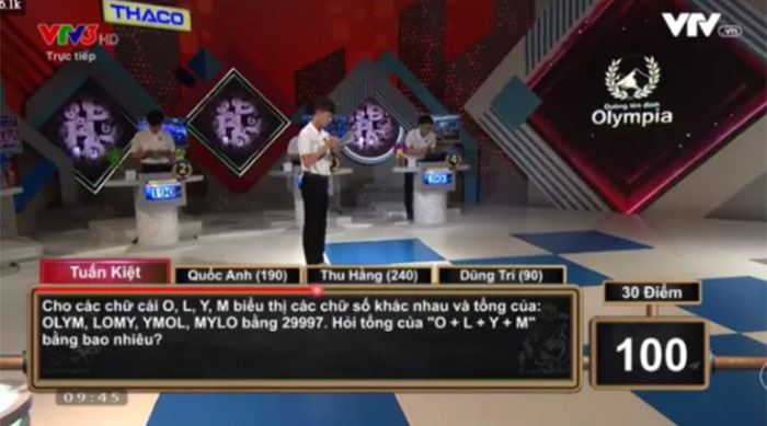 TRỰC TIẾP: Chung kết Đường lên đỉnh Olympia năm thứ 20 - 1