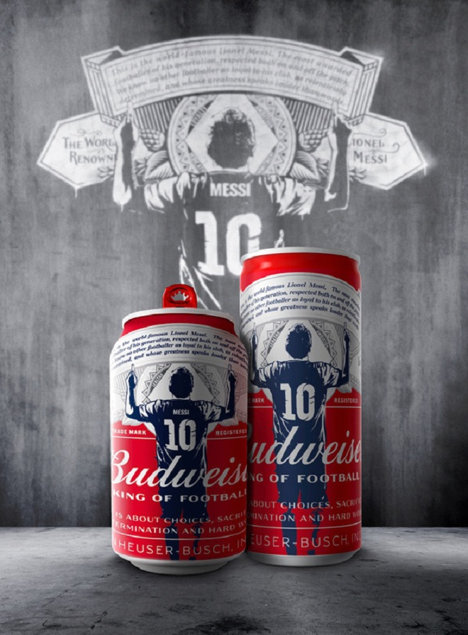 Messi chính thức trở thành đại sứ thương hiệu mới của Budweiser - 2