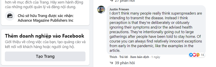Nói sai về chống COVID-19 ở Việt Nam, bệnh nhân 17 bị độc giả Mỹ 'ném đá' tơi tả - 2