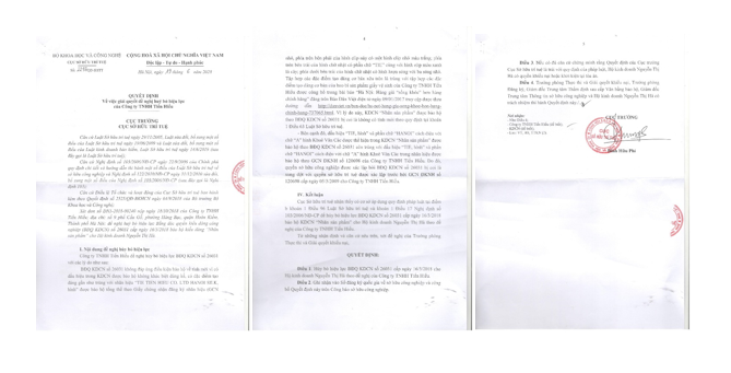 Hủy bằng bảo hộ cho nhãn hiệu làm nhái giấy vệ sinh Hà Nội Silk - 2