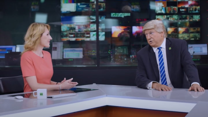 Đài Nga trêu chọc, mời ông Trump cộng tác nếu thất cử - 1
