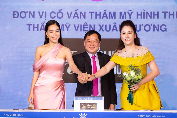 Hoa hậu doanh nhân Xuân Hương rạng rỡ tại buổi họp báo Hoa hậu Việt Nam 2020 - 3