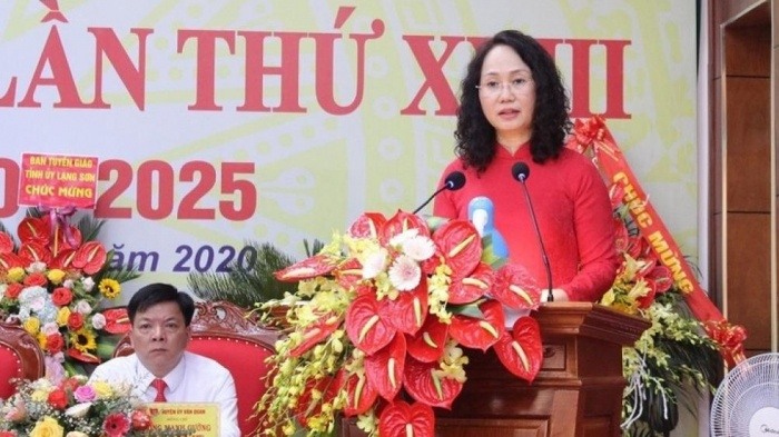 Bà Lâm Thị Phương Thanh tái đắc cử Bí thư Tỉnh ủy Lạng Sơn - 1