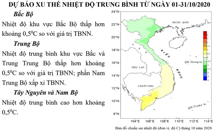 Thời tiết cả nước tháng 10 thế nào? - 1