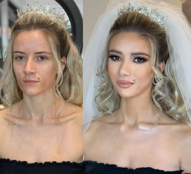 Xem 'gái xấu' hóa cô dâu xinh đẹp qua bàn tay của 'phù thủy' makeup - 14