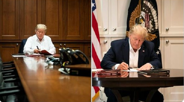 Nghi vấn ông Trump dựng cảnh làm việc, giấu kết quả xét nghiệm nhanh COVID-19 - 2