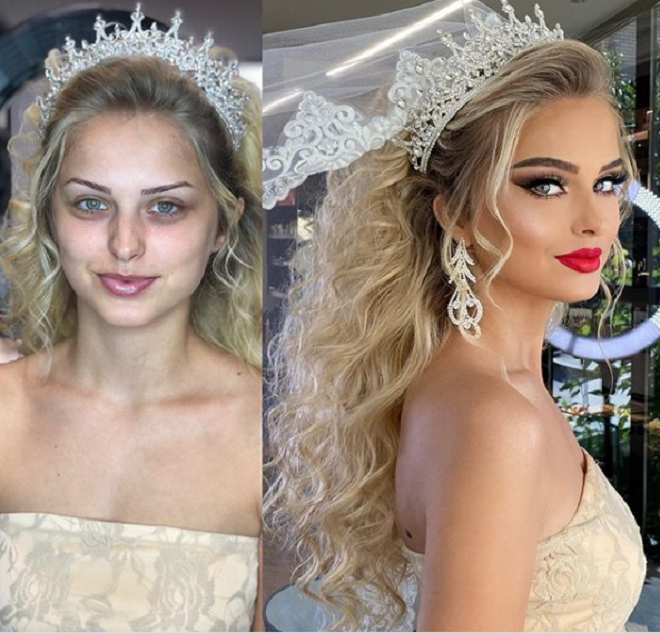 Xem 'gái xấu' hóa cô dâu xinh đẹp qua bàn tay của 'phù thủy' makeup - 5