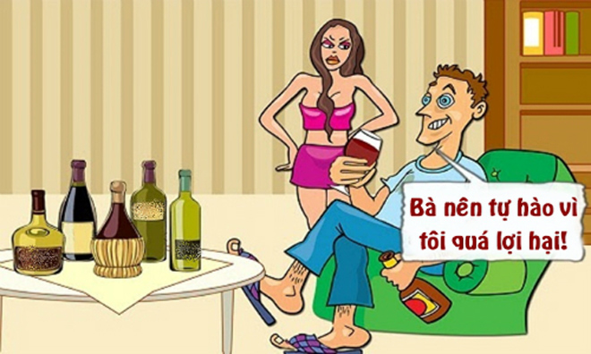 Sự lợi hại của ông chồng mê nhậu - 1