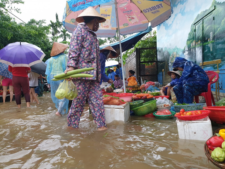Ảnh: Lũ dâng, hàng trăm hộ dân vùng trũng ở Hội An chìm trong biển nước - 9