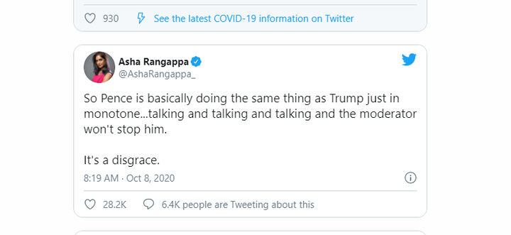 Trump và Biden hài lòng về ứng viên Phó Tổng thống, người dùng Twitter nói khác - 2