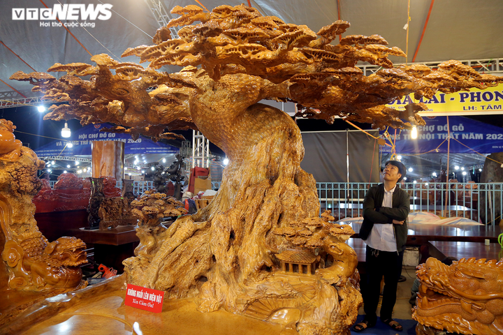 Choáng ngợp nội thất bằng gỗ khổng lồ, giá siêu đắt ở hội chợ Hà Nội - 2