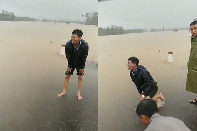 Thắt lòng cảnh gào khóc tuyệt vọng của chồng sản phụ bị nước lũ cuốn trôi - 2