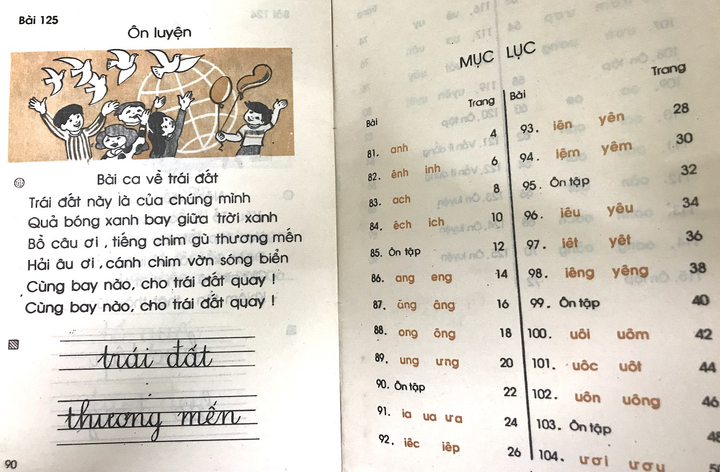30 năm trước, trẻ được nuôi dưỡng tình yêu đất nước qua từng bài tập đọc lớp 1 - 10