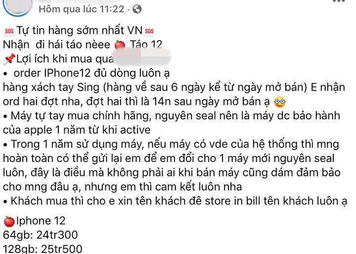 Quy định về hàng xách tay có hiệu lực từ hôm nay, dân bán iPhone 12 lo phạm luật - 1