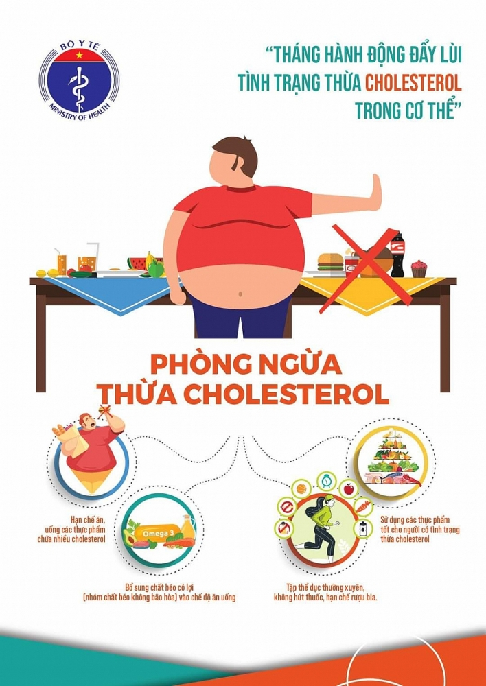 10 người trưởng thành có 3 người thừa Cholesterol trong cơ thể - 1