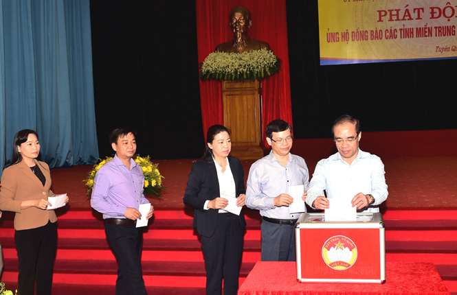 Ủy ban MTTQ Tuyên Quang phát động ủng hộ người dân vùng lũ miền Trung - 1