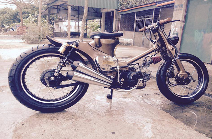 Ngắm những chiếc Honda Super Cub độ 2 pô cực chất - 3