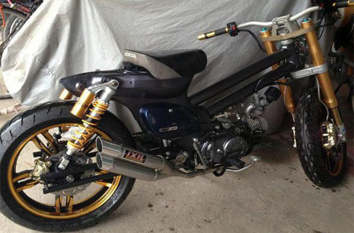 Ngắm những chiếc Honda Super Cub độ 2 pô cực chất - 5