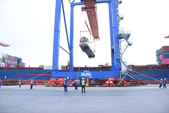 Những hình ảnh đầu tiên của đoàn tàu metro Nhổn - ga Hà Nội tại cảng Hải Phòng - 7