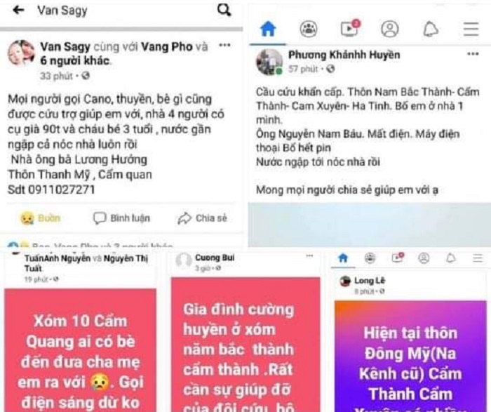 Lũ dâng nhanh trong đêm, người Hà Tĩnh lên mạng xã hội cầu cứu - 1