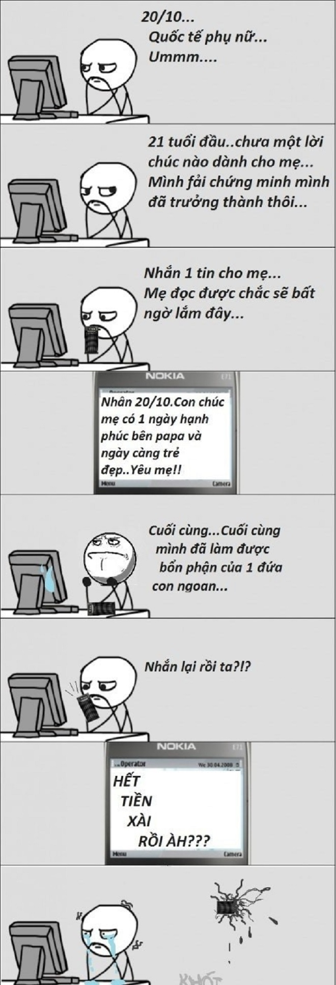 Nỗi lòng con trai ngày 20/10 - 1