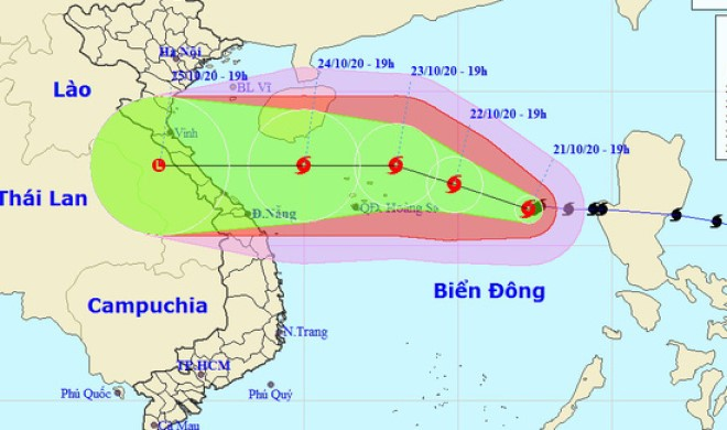 Bão số 8 giật cấp 13 cách quần đảo Hoàng Sa 470km, liên tục mạnh thêm - 1