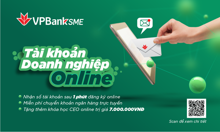 Mở tài khoản SME online chỉ trong 1 phút tại VPBank - 1