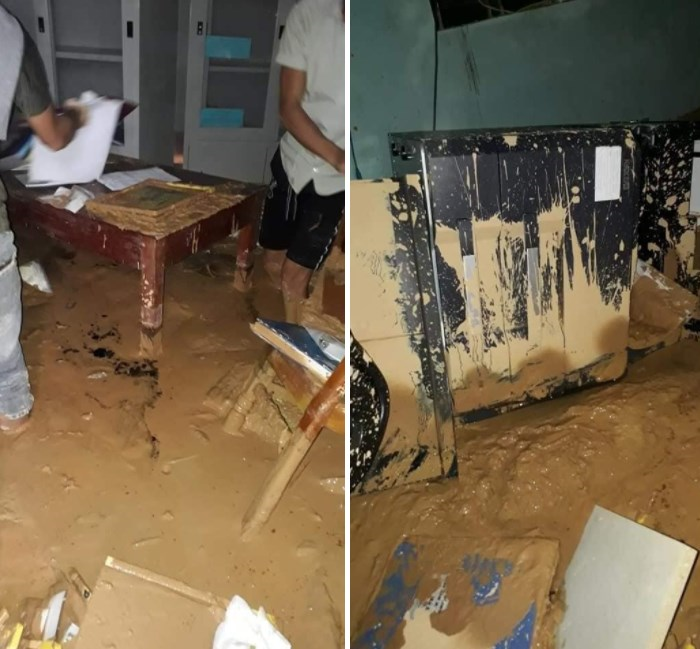 Ảnh: Trường học ngập trong lớp bùn dày nửa mét sau lũ - 7