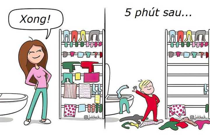 Loạt tranh vừa hài hước vừa xúc động về sự hy sinh của người mẹ - 13