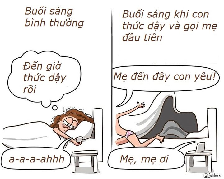 Loạt tranh vừa hài hước vừa xúc động về sự hy sinh của người mẹ - 9