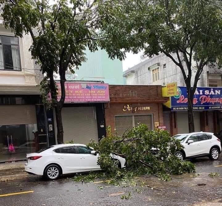 Ảnh: Bão số 9 vừa áp sát đất liền đã gây các thiệt hại khủng khiếp - 7