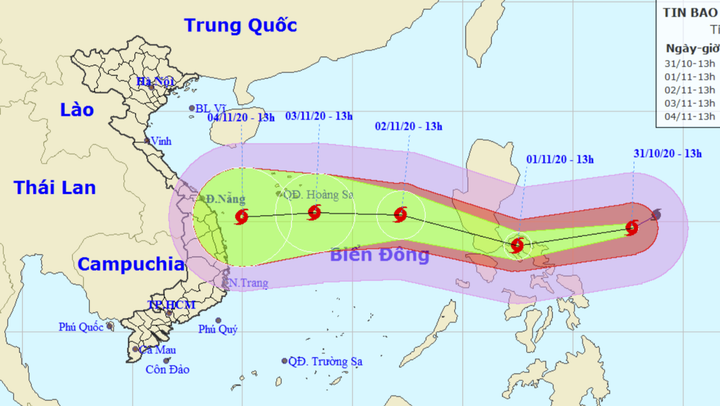 Siêu bão Goni đang giật trên cấp 17, sẽ giảm cấp khi đi vào Biển Đông - 1