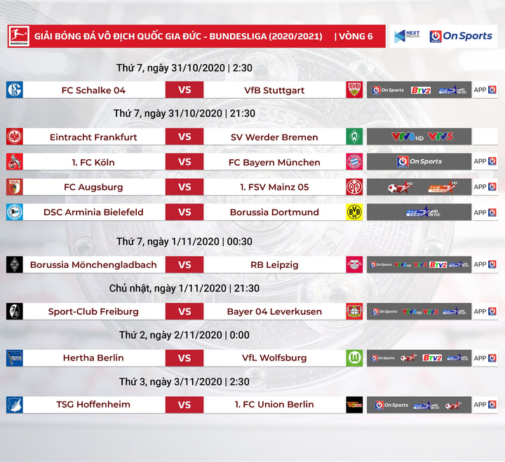 Vòng 6 Bundesliga: Bayern Munich trở lại ngôi đầu? - 2