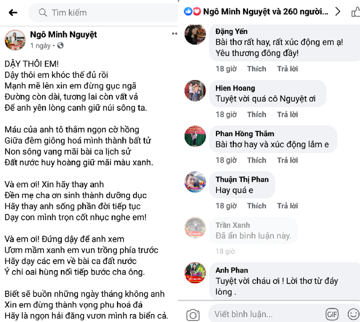 Xúc động bài thơ cô giáo gửi vợ chiến sỹ hy sinh ở Quảng Trị - 2