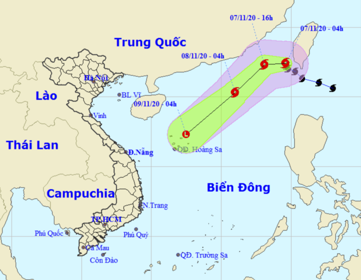 Bão số 11 đi vào Biển Đông, giật cấp 11 - 1