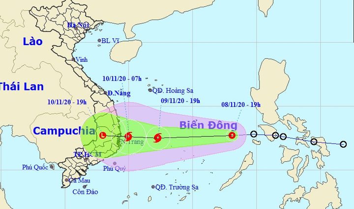 Áp thấp nhiệt đới có khả năng mạnh lên thành bão tiến vào Nam Trung Bộ - 1
